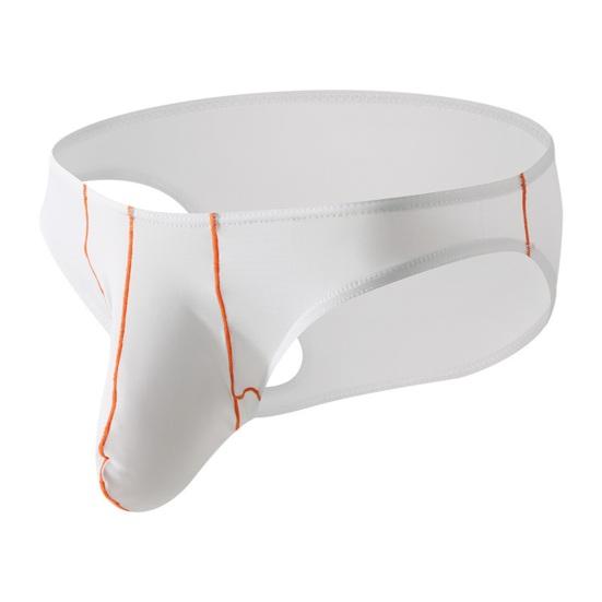 Мужские трусы Ice Silk, ультратонкие, с низкой посадкой, эластичные, однотонные, с 3D-образным носом слона