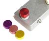 Effector Foot Switch Hat Switch Cap Foot Cover Aluminum 4 Color Set [F.S.T.A.] (Red, Yellow, Pink, Purple) FSWA-4C-RdYlPiPp