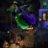 Touch Activation Halloween Witch Prop 6FT Height Halloween Hanging Witch  Halloween Decorations