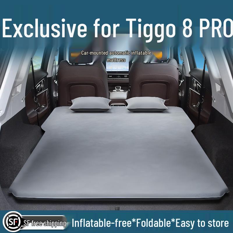 Надувной матрас для автомобиля Chery Tiggo 8 Pro - Спальный коврик для заднего сиденья и багажника