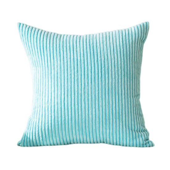 Плюшевая наволочка с полосатой текстурой, однотонная наволочка для украшения дивана, наволочка для подушки для гостиной, спальни, наволочка для подушки на сиденье автомобиля