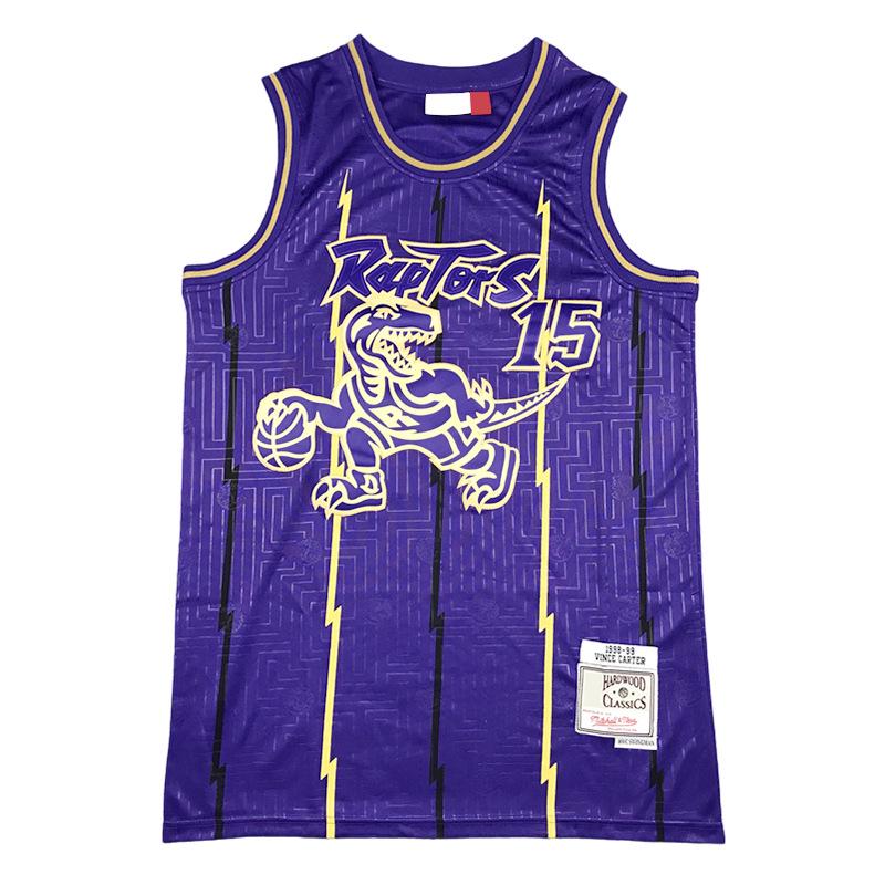 Лимитированная баскетбольная майка Raptors Год Крысы: Картер #15 и МакГрэди #1
