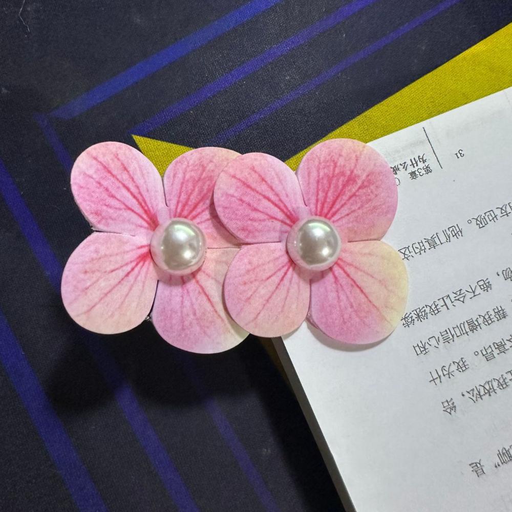 Orchid Flower Flower Hair Clip Pearl Bohemia Headwears New Orchid Hairpin  Girl
