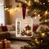 Acrylic Cash Display Decoration Retro Christmas Holder Pendant, Money Tree Decoration, Transparent Holiday Gift Pendant Hanging Ornament with