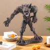 Имитация фигурки Сасквотча ПВХ Дикий Вервольф Модель Животного Статуэтка Скульптура Развивающая Игрушка Украшение для Дома Офиса Настольное Украшение