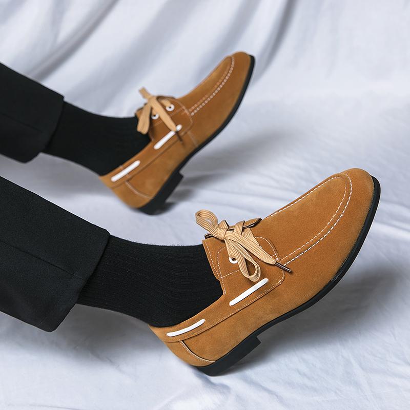 Дропшиппинг Модные туфли в британском стиле Мужские черные туфли-лодочки Мужские деловые туфли Мужские мокасины Яппи Летние большие размеры 48