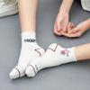 Высокое качество, милые элегантные милые хлопковые женские носки с кавайным рисунком в стиле Харадзюку, повседневные короткие носки
