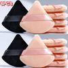 Short-pile Triangle Velvet Powder Puff Face Make Up Eyes Contouring Shadow Cosmetic Washable Mini Velvet Foundation Puffs Women