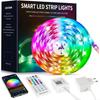 Beaeet LED Strip 10m, 5050 RGB LED Strip for Bedroom, with Remote Control 180 LEDs
