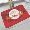 Christmas Floor Mat Festive Atmosphere Feeling Absorbent Non-slip Foot Mat Household Door Floor Mat