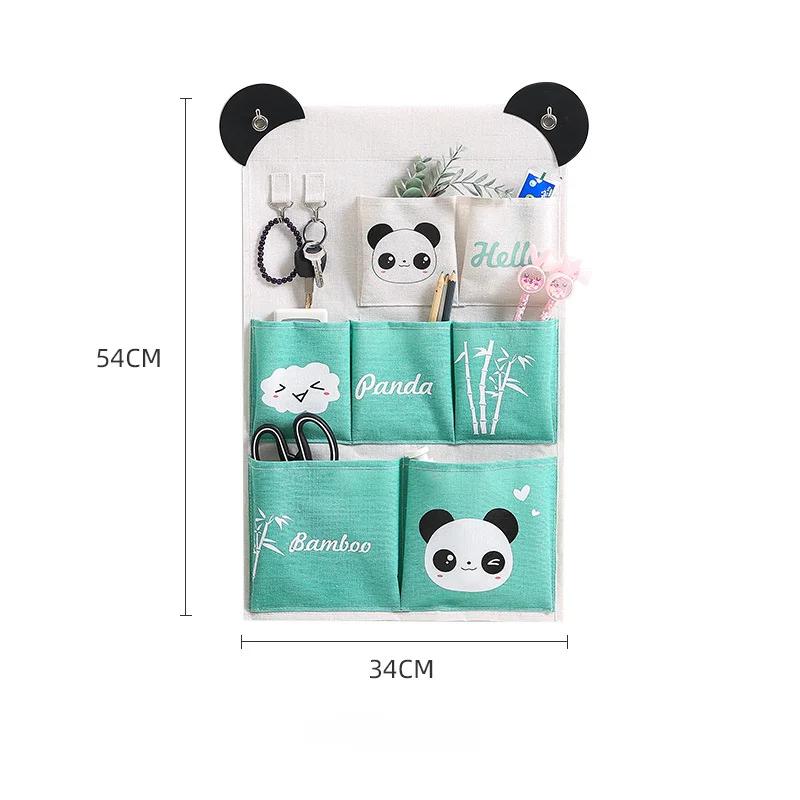 3/5 карманная настенная подвесная сумка для хранения, тканевая сумка, органайзер для косметики, игрушек, мелочей, сумка для хранения, домашняя, для спальни, подвесная сумка
