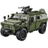 1:18 Модель военного транспортного средства Военный автомобиль Литой сплав Внедорожный бронированный автомобиль Звук и свет Детская игрушечная модель автомобиля Подарок для мальчиков Коллекционный