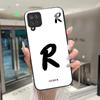 Чехол для телефона Samsung A 12 M12 F12 Чехол со счастливыми инициалами для Samsung Galaxy A12 M F 12 Закаленное стекло Мягкий ТПУ Funda