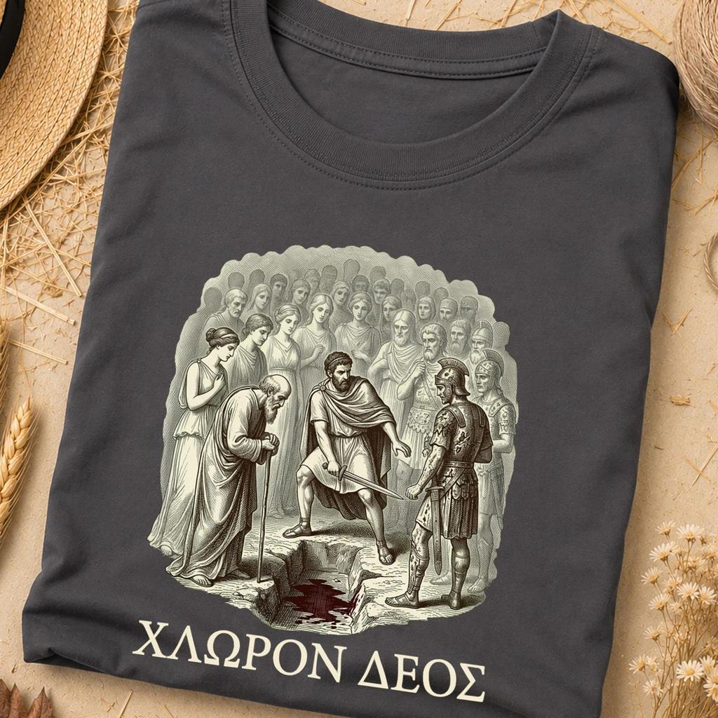 Underworld Shirt, Trench of Souls Odyssey Tee, Greek Mythology Hades Engraving Shirt, Dark Classics Gift, Homer Nekyia Literature Tee