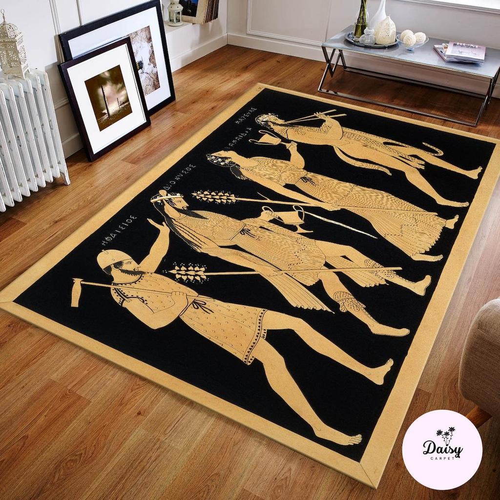 Африканский женский красочный ковер WomanArt Rug PopArt Rug Женский ковер Современный ковер Картина маслом Ковер Популярный абстрактный ковер Домашний декор