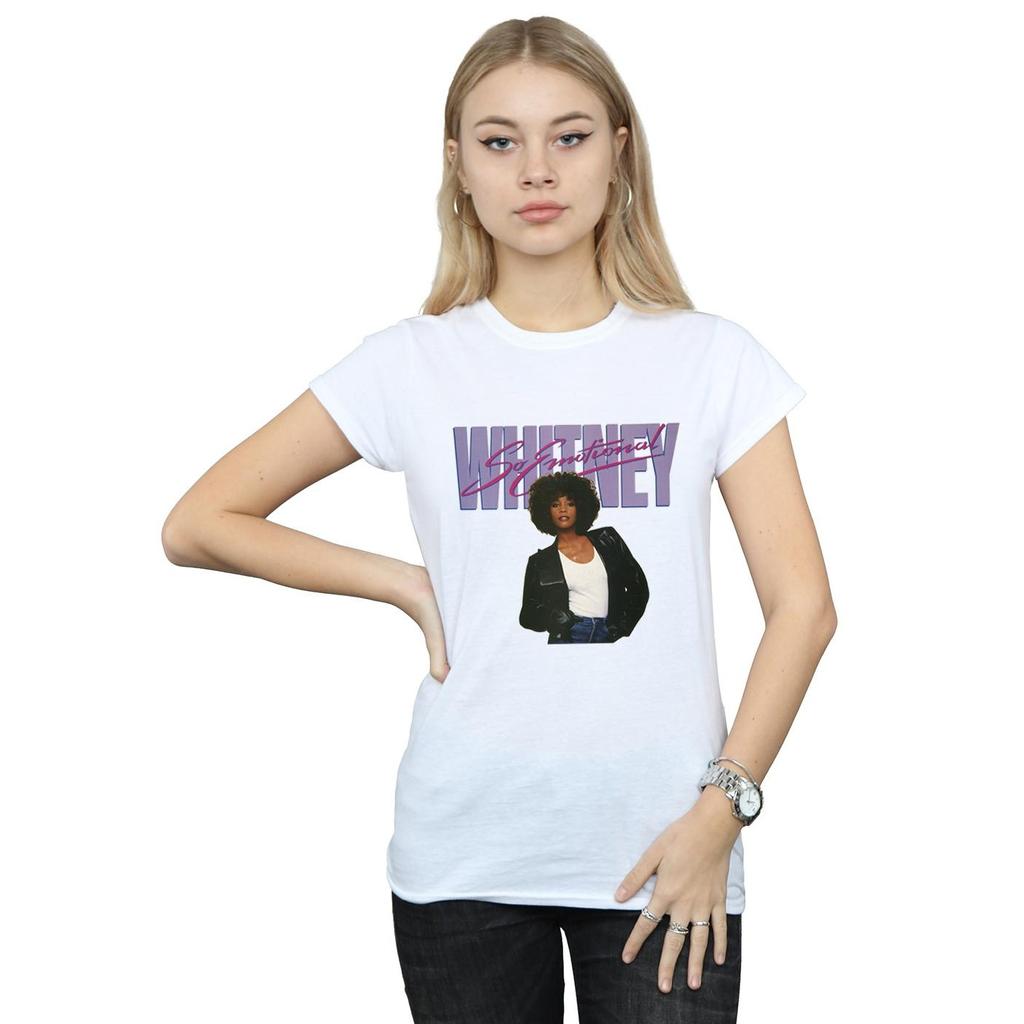 Whitney Houston Womens/Ladies So Emotional Album Cover Cotton T-Shirt