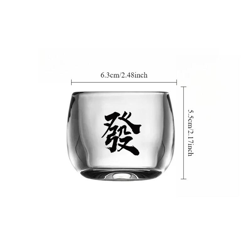 80ml Household Accessories Thickened Tea Sets Water Cups Transparent Tea Mug Heat-resistant Classic Kung Fu Tea Mug Beer Glass