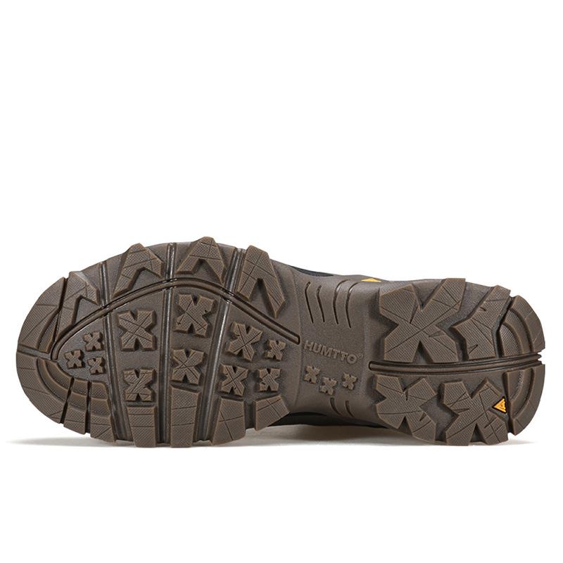 HUMTTO Обувь из натуральной кожи для мужчин, походная обувь для мужчин, спортивная обувь для активного отдыха, нескользящая зимняя защитная обувь, дышащие походные ботинки