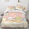 3D Печать Аниме Каваи Мультяшный Sumikko Gurashi 3D Пододеяльник Комплект Постельного Белья Одеяло Лен Домашний Декор Односпальный Двуспальный Кинг Квин