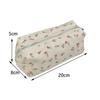 Multifunctional Pen Bag Floral Print Pencil Case Cute Stationery Organizer  School Office