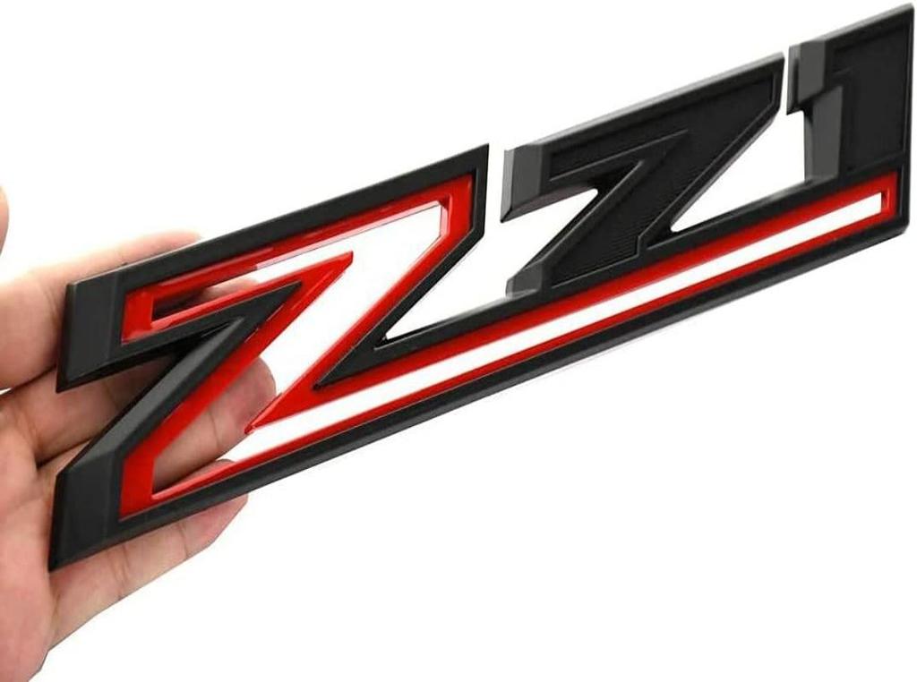 2 PIECES 3D OEM Z71 Emblems Side Decals Badges Compatible with Silver do Z71 Parts