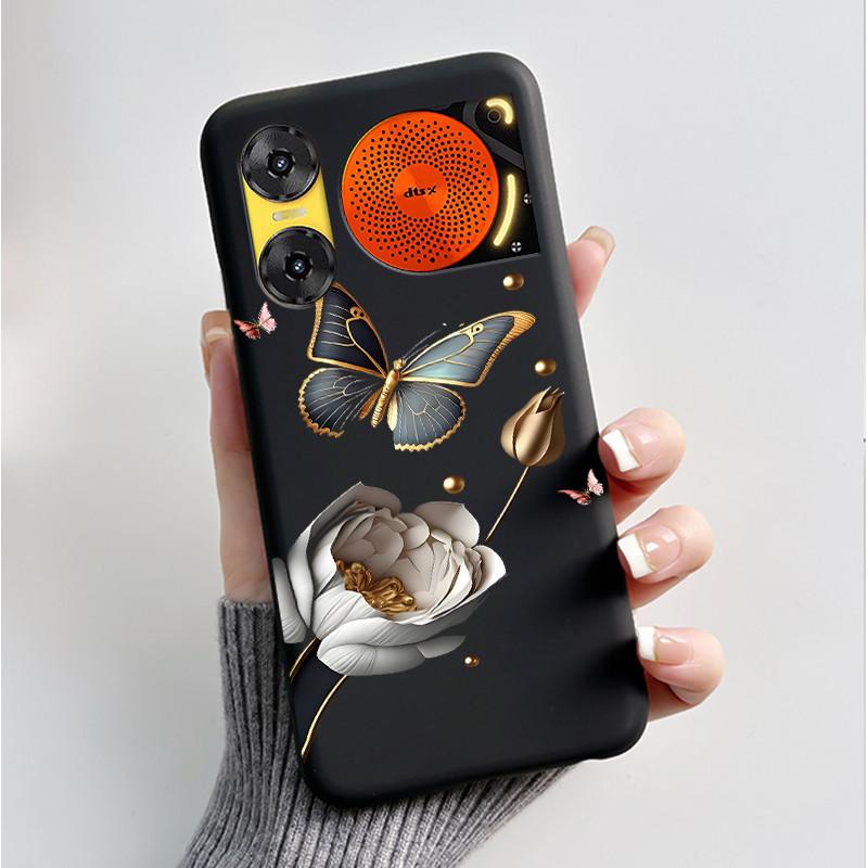Чехол для печати для ZTE Nubia Music 2 Music2 Мягкий силиконовый черный корпус для ZTE Nubia Music Z2353 Чехол Милый Цветочный Мультяшный Корпус