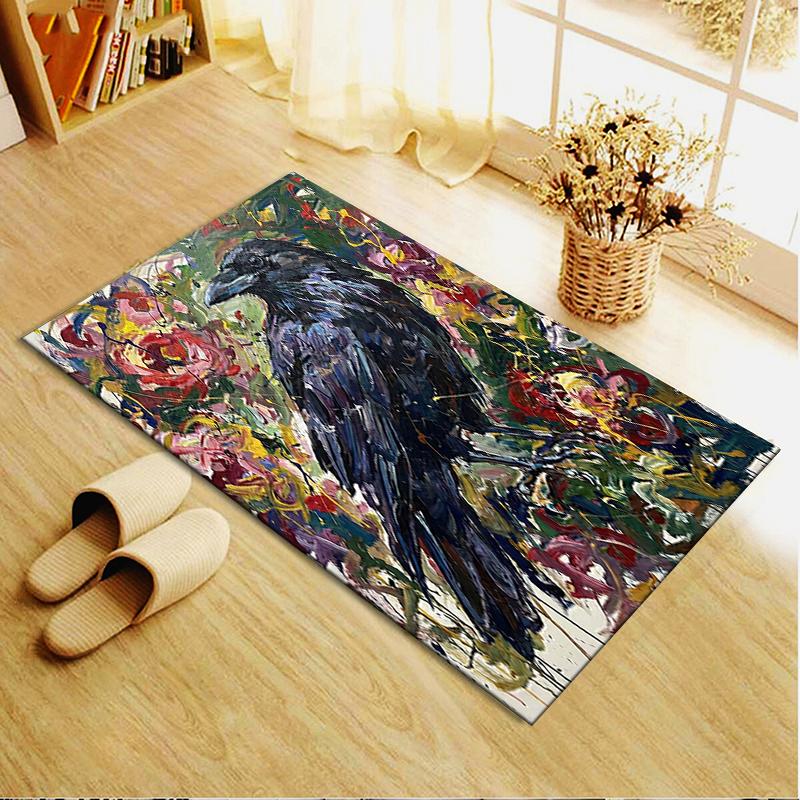 2025 New Crow Decoration Carpet Rug for Living Room Bedroom Home Sofa Decoration,Kids play Non-slip Floor Mat54