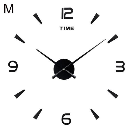 Современная акриловая зеркальная поверхность, настенная наклейка, часы «сделай сам», гостиная