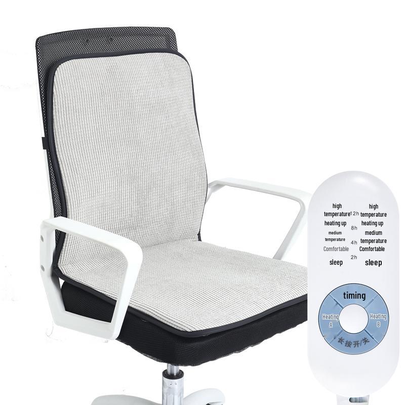 Electric Heated Seat and Backrest Cushion for Office and Home