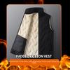 Men's Large Plus Velvet Thick Warm Cotton Vest - Sleeveless Autumn/Winter Waistcoat