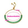 1pc AAA Cubic Zirconia Stone Bracelets Gold Color Stainless Steel Metal Chain Bracelet for Women Punk Hip Hop Jewelry Wholesale