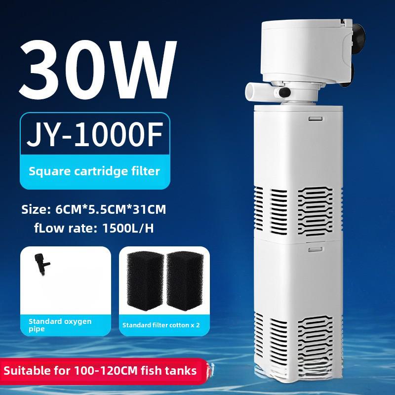 Аквариумный фильтр-насос 3-в-1: Бесшумная циркуляция воды в аквариуме и система подачи кислорода