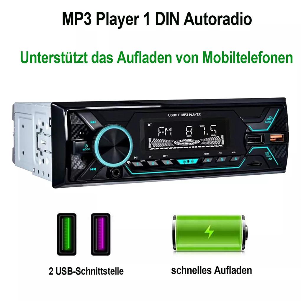 R CA Bluetooth Автомагнитола с -Входом и USB-портом Вспомогательный USB1 Bluetooth Автомагнитола