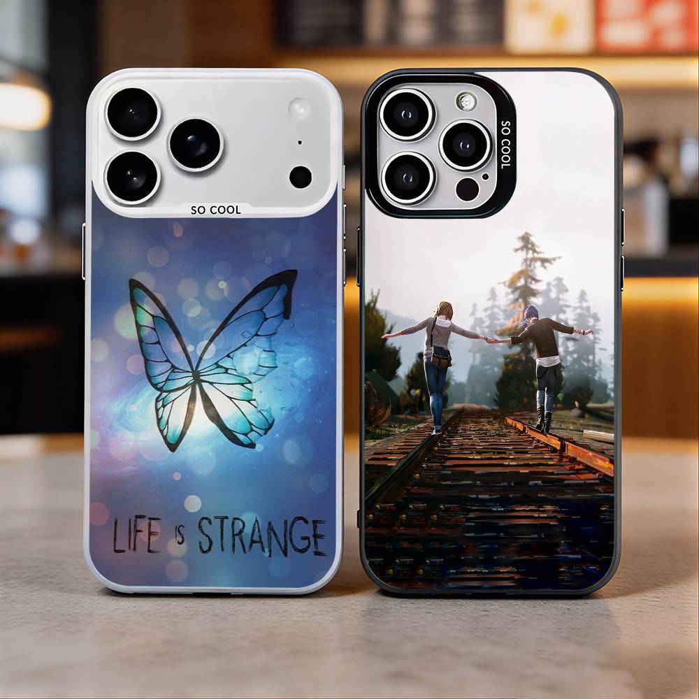 L-Life Is Strange Blue-Игровой Чехол Для Телефона Для iPhone 17,16,15,14,13,12,11 Plus,Pro Max,Цветной Серебристый Чехол Для Телефона