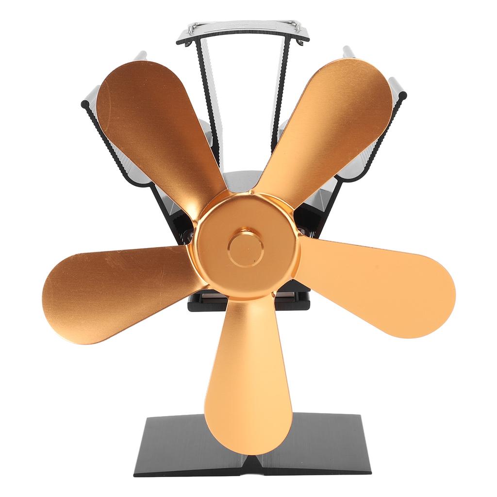 Вентилятор для дровяной печи с 5 лопастями, вентилятор для камина, вентилятор для дровяной печи, работающий на пеллетах