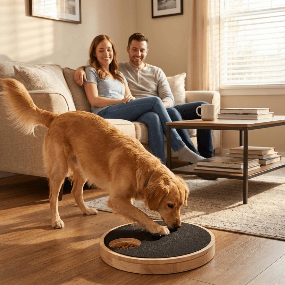 Solid Wood Nail Scratch Pad Rotating Dog Nail File Toy Dog Nail Grinding Pad Pet Grooming