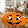 Serene Round Sun Multicolor Floor Rug, Non-Slip Floor Mat for Family Room