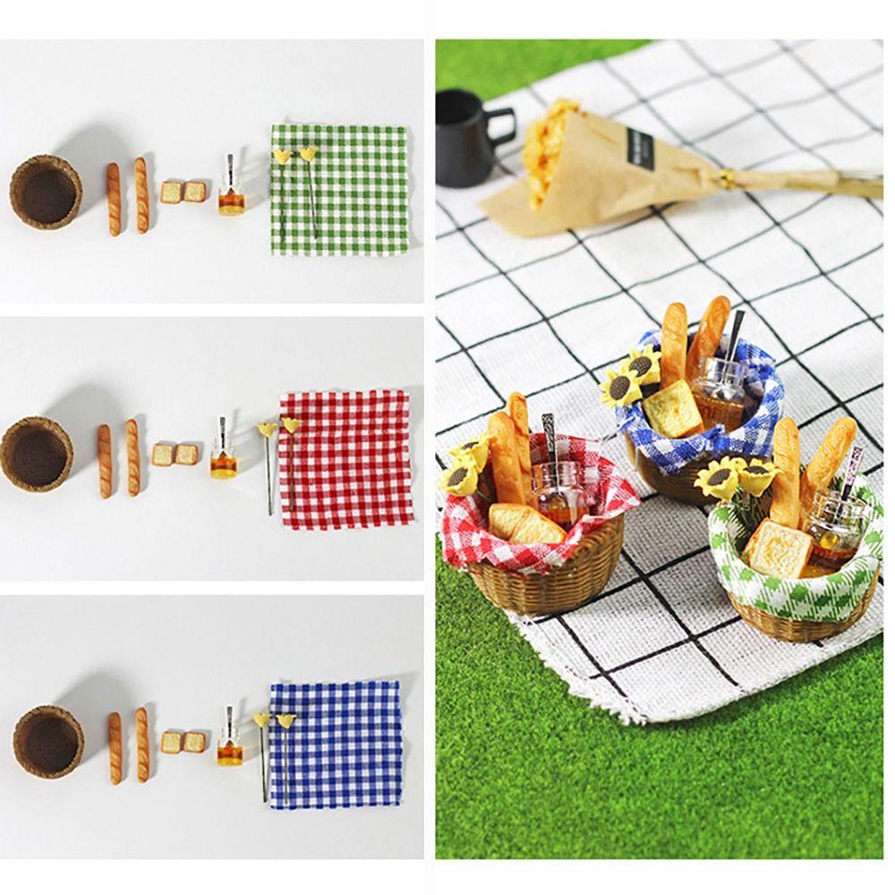 Kitchen Tool Model Doll Accessories Simulation Food Toys Dollhouse Food Miniature Bread Basket