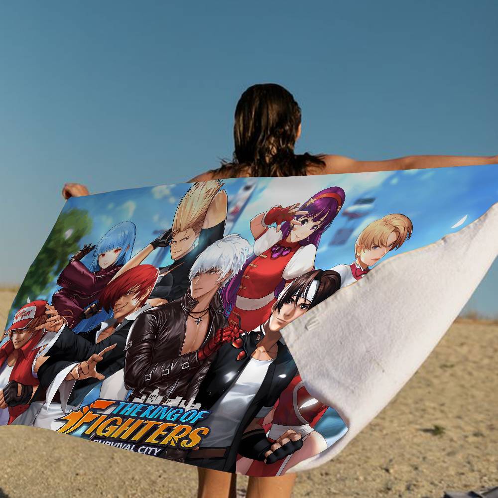 King Of Fighters Ретро-игра Микрофибра Пляжное полотенце Впитывающее Быстросохнущее Мягкое Полотенце для йоги, плавания, курорта, альпинизма