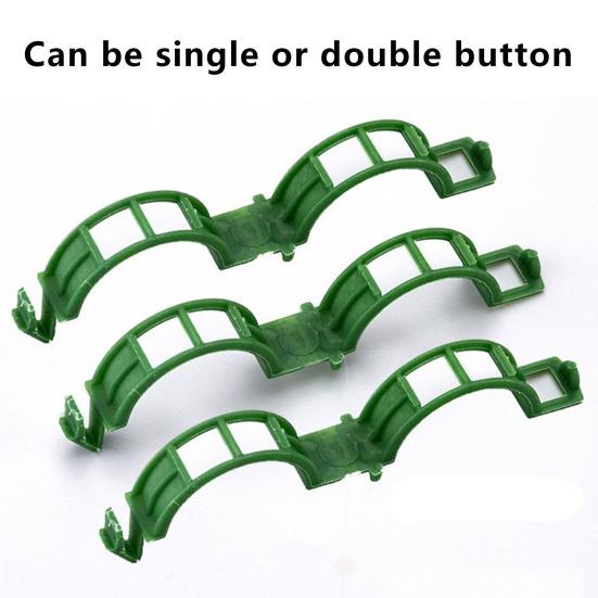 100/200/300 шт. зажимы для поддержки растений, пластиковые белые, зеленые, садовые зажимы для растений, фиксатор для баклажанов, зажимы для томатов, зажимы для виноградной лозы, простой в использовании инструмент