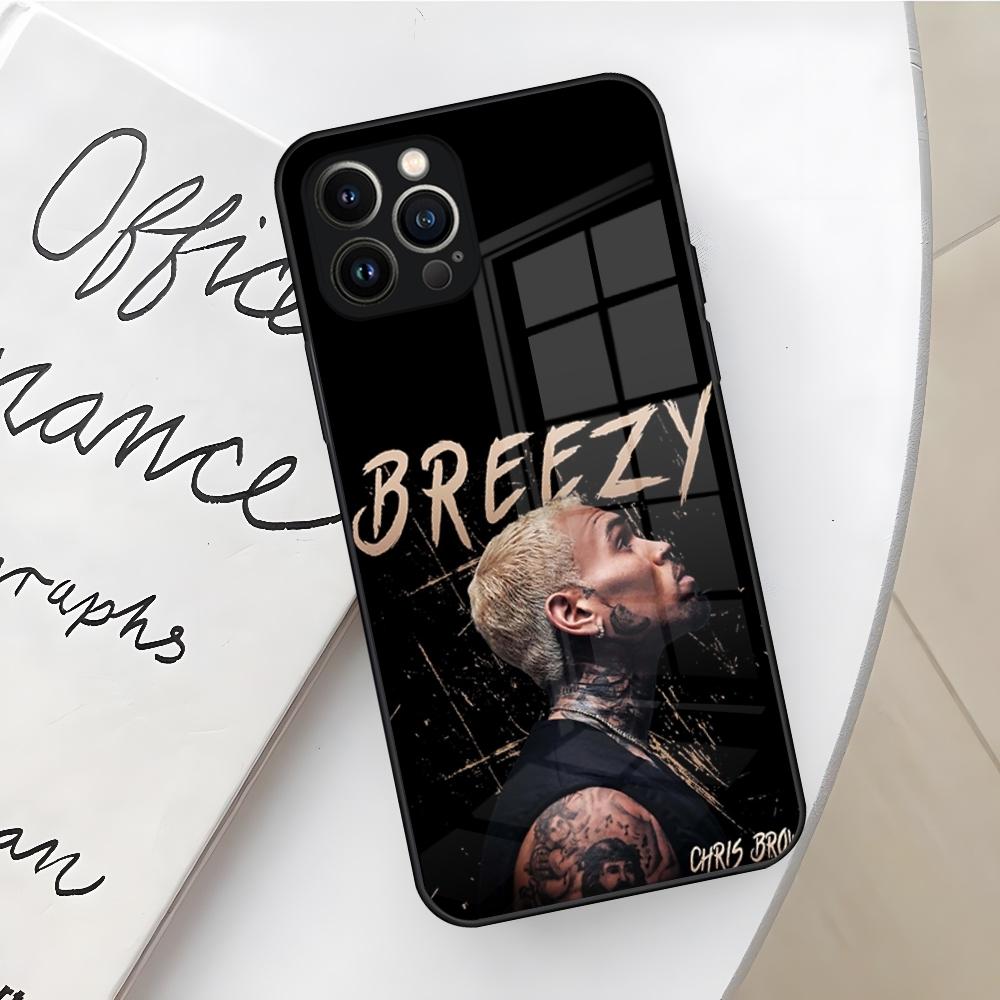 Чехол для телефона Chris Brown 11 11 Певец для Iphone 17 16 Air 15 14 12 11 13 Pro Max Mini X Xr Xs Se Puls стеклянный Чехол