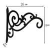 Iron Decorative Hook Black Planter Bracket New Iron Hook  Outdoors