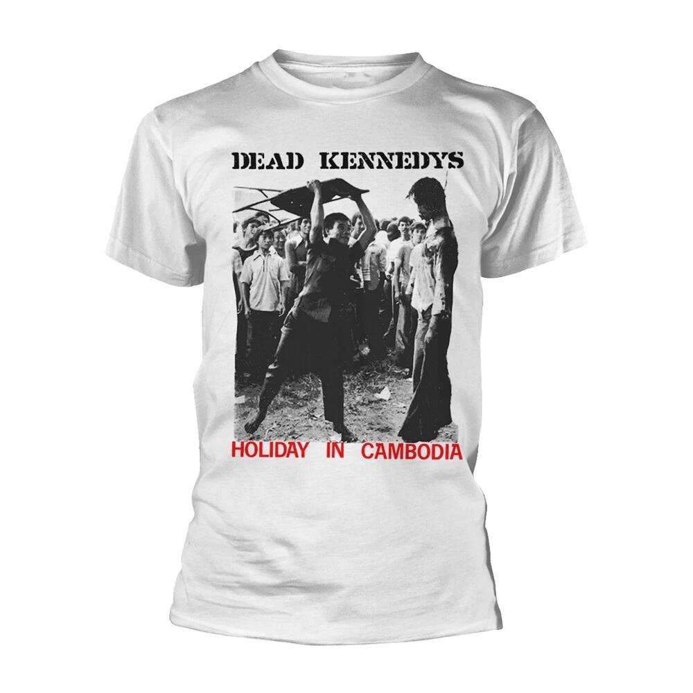 Белая футболка Dead Kennedys 'Holiday In Cambodia' - НОВАЯ