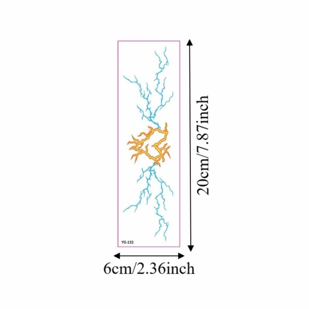 Black Light Fluorescence Tattoo Stickers Luminous Body Art Sticker Finger Hand Legs Arm