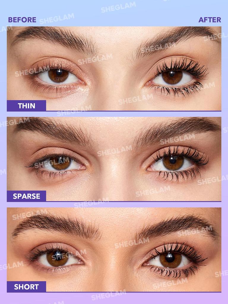 Sheglam Flutter Wink Увеличение объема Добавляет объем и создает удлиняющий эффект Тушь длина, стойкая, не смазывается, густая, эффект.
