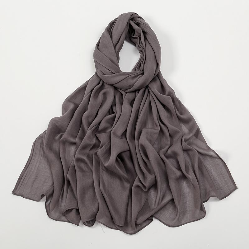 Solid Cotton Modal Hijab For Women Muslim Scarf Big Size Shawls Foulard Islam Head Wraps Headscarves Ramadan Scarves 190*85cm