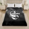 Scorpions Print Flannel Blanket Cozy Lightweight Plush Throw Blanket For Bed Sofa Household Use