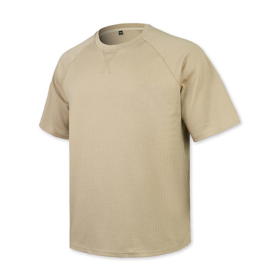 Men Casual T Shirt Waffle Knit Loose Fit T Shirts for Man Solid Color Short Sleeve Tee Oversized Fit Textured Fabric Crew Neck
