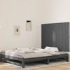 VidaXL Wall-mounted Headboard Grey 127.5x3x90 Cm Solid Pine Wood 824890