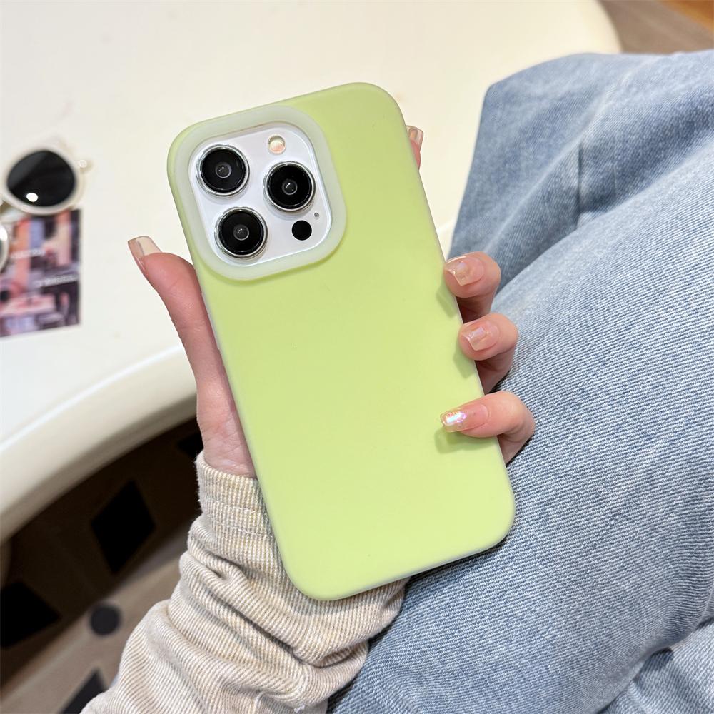 Роскошный Чехол из Жидкого Силикона Конфетного Цвета для iPhone 16 15 14 13 12 Pro Max Puls 11 Мягкий Ударопрочный Бампер Матовое Покрытие